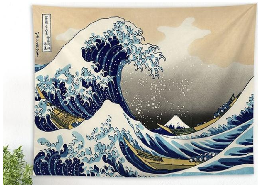 "Great Wave" of Kanagawa Tapestry | Kalsten
